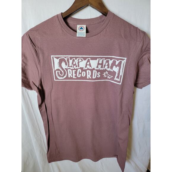 Slap a Ham records  t shirt size  Medium Mauve - Picture 1 of 2